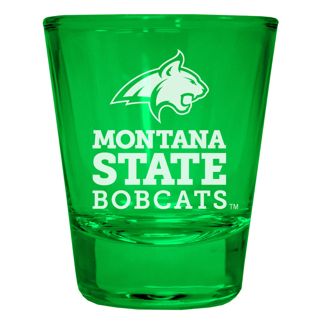 Montana State Bobcats Engraved Full Color 2oz Shot Glass Officially Licensed Collegiate Product Image 3