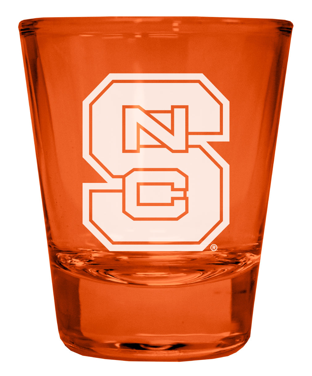 NC State Wolfpack Engraved Full Color 2oz Shot Glass Officially Licensed Collegiate Product Image 1