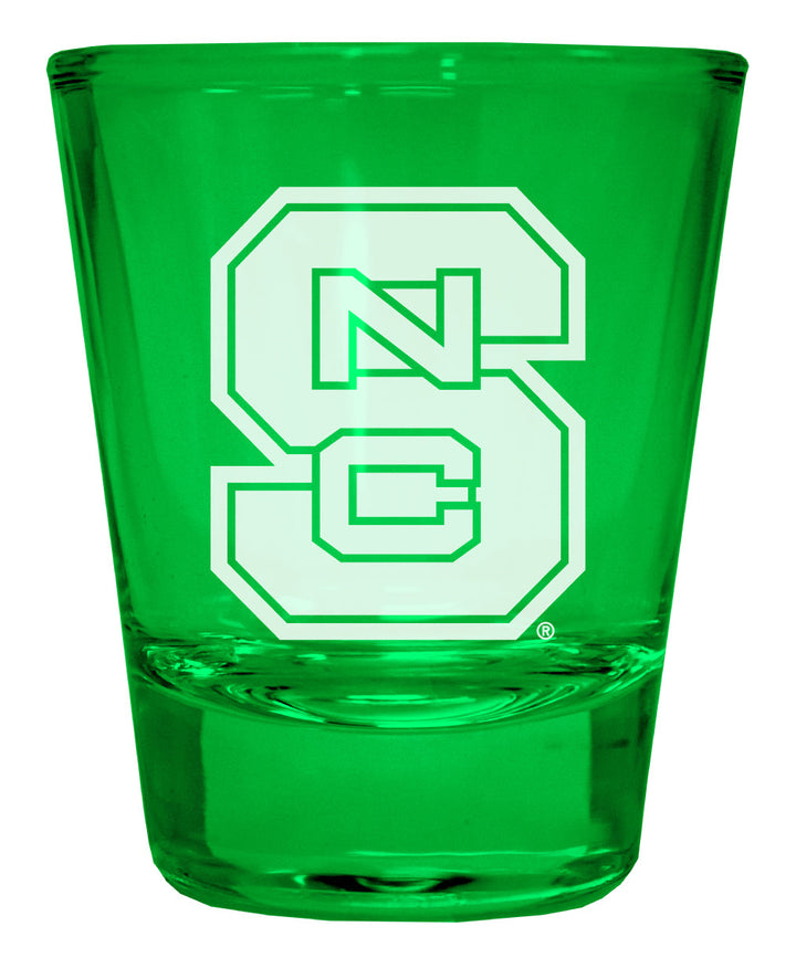 NC State Wolfpack Engraved Full Color 2oz Shot Glass Officially Licensed Collegiate Product Image 2