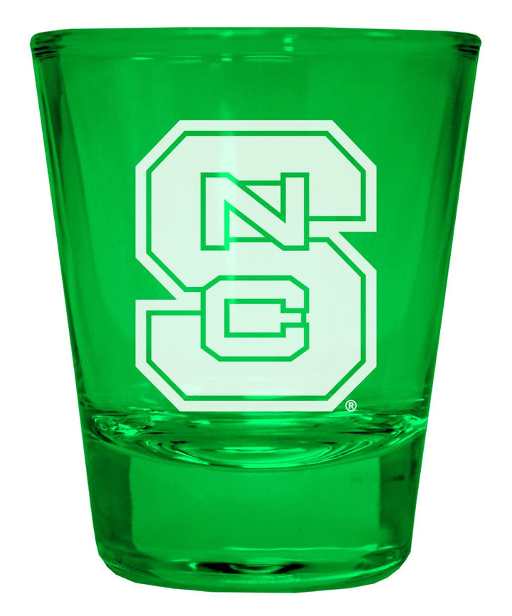 NC State Wolfpack Engraved Full Color 2oz Shot Glass Officially Licensed Collegiate Product Image 1