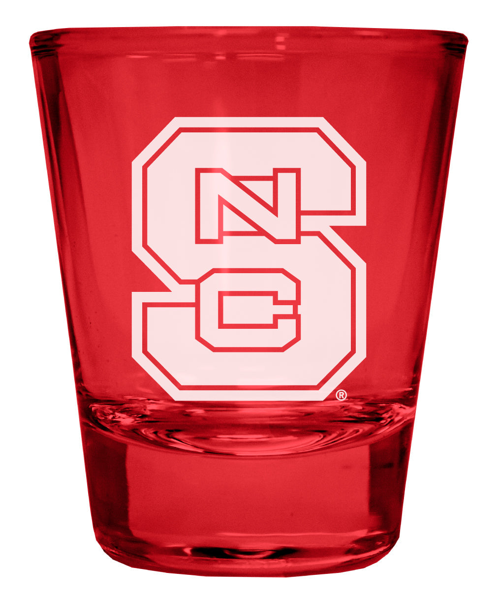 NC State Wolfpack Engraved Full Color 2oz Shot Glass Officially Licensed Collegiate Product Image 3