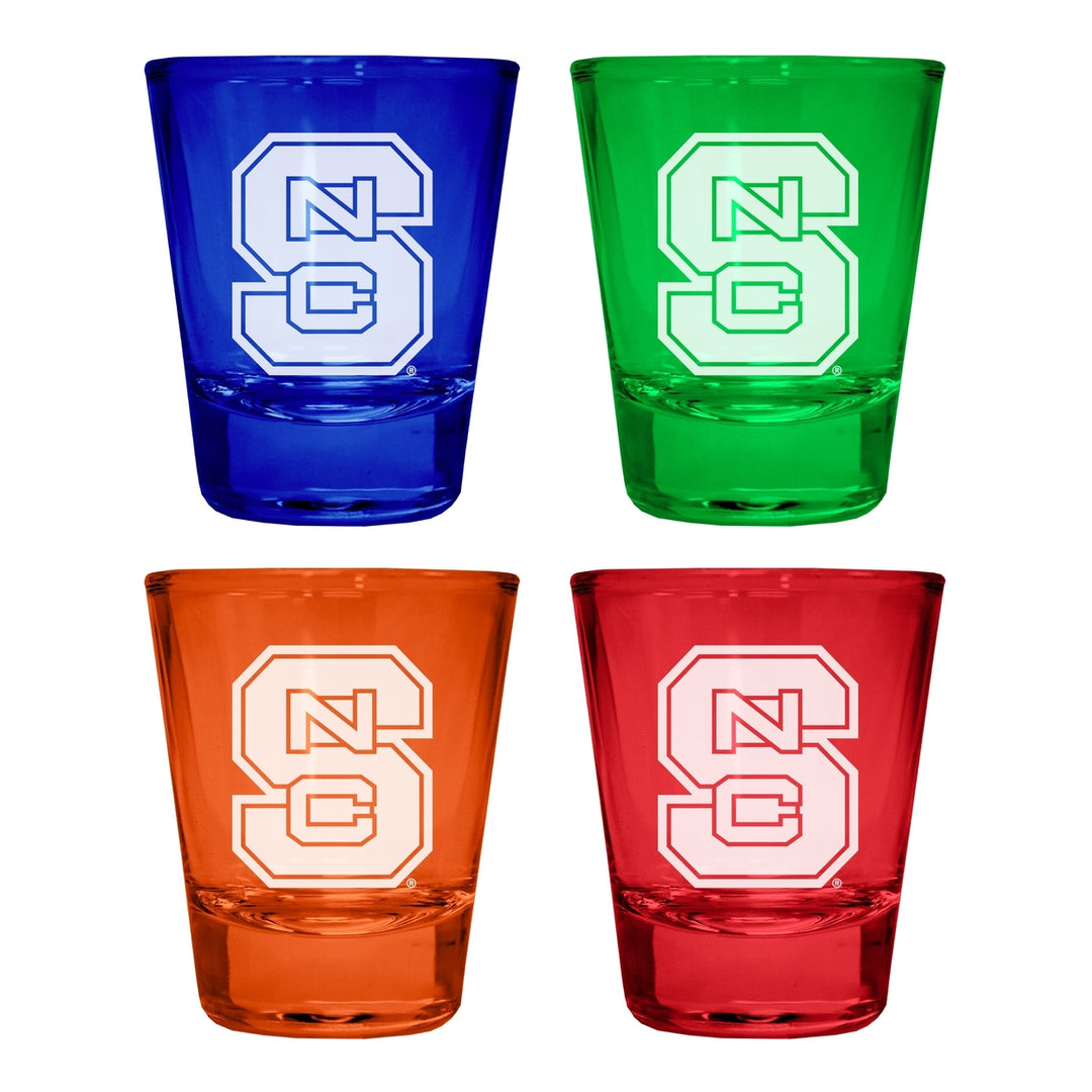 NC State Wolfpack Engraved Full Color 2oz Shot Glass Officially Licensed Collegiate Product Image 4