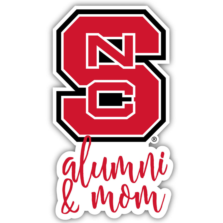 NC State Wolfpack Proud Alumni and Mom 4-Inch NCAA Decal Image 1