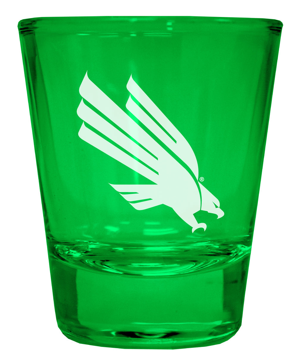 North Texas Engraved Full Color 2oz Shot Glass Officially Licensed Collegiate Product Image 2