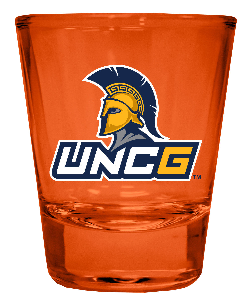 North Carolina sboro Spartans Full Color 2oz Shot Glass Officially Licensed Collegiate Product Image 2