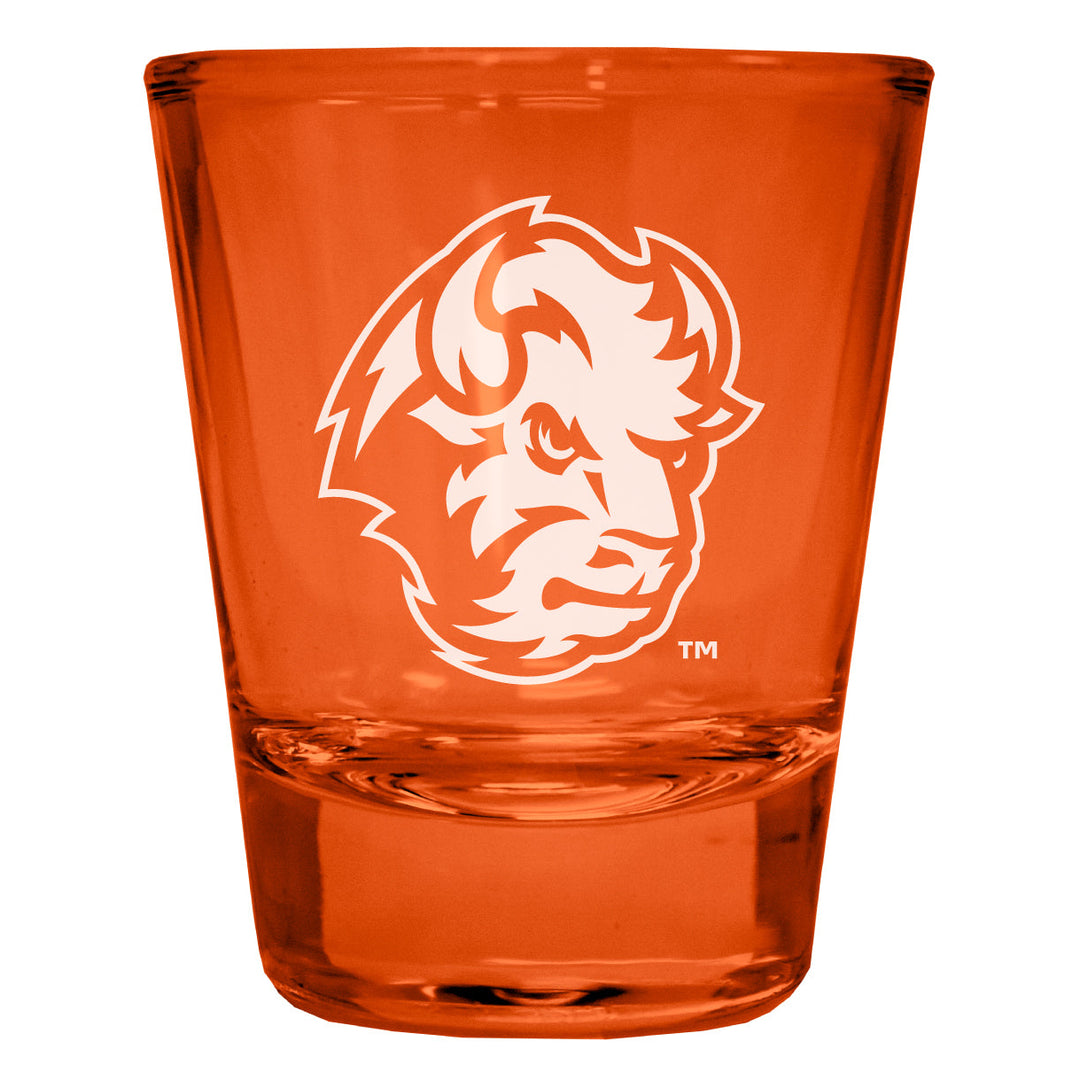 North Dakota State Bison Engraved Full Color 2oz Shot Glass Officially Licensed Collegiate Product Image 3