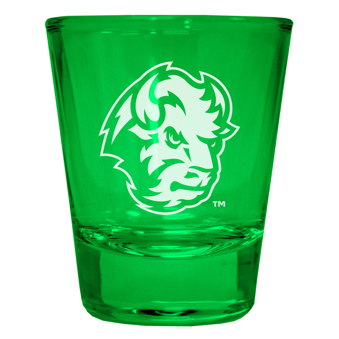 North Dakota State Bison Engraved Full Color 2oz Shot Glass Officially Licensed Collegiate Product Image 4