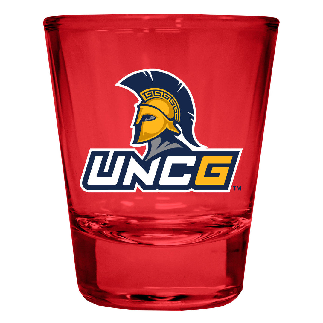 North Carolina sboro Spartans Full Color 2oz Shot Glass Officially Licensed Collegiate Product Image 4