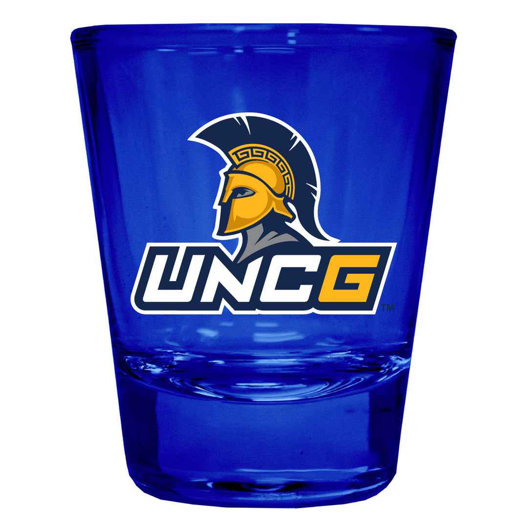 North Carolina sboro Spartans Full Color 2oz Shot Glass Officially Licensed Collegiate Product Image 4