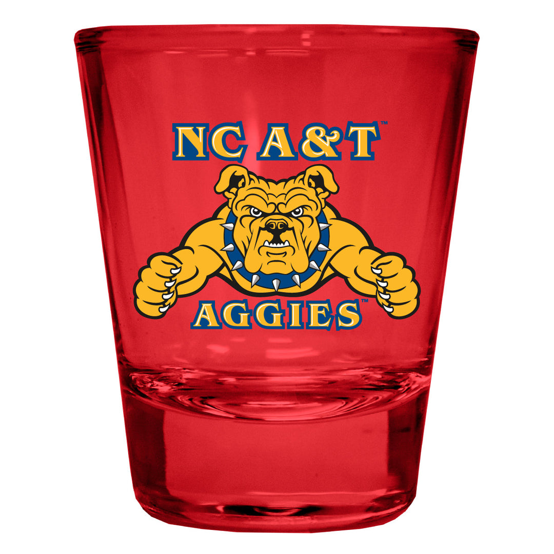 North Carolina AandT State Aggies Full Color 2oz Shot Glass Officially Licensed Collegiate Product Image 4