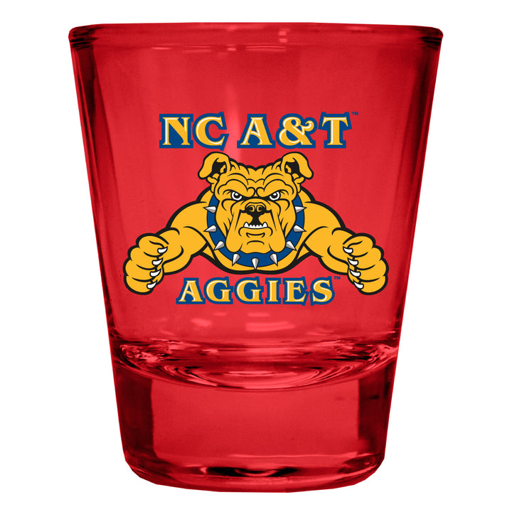 North Carolina AandT State Aggies Full Color 2oz Shot Glass Officially Licensed Collegiate Product Image 4