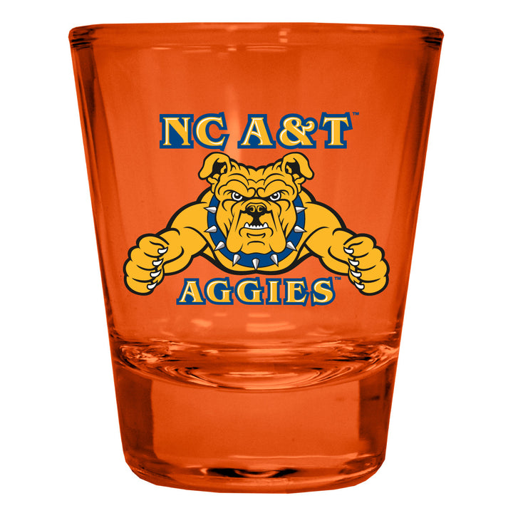 North Carolina AandT State Aggies Full Color 2oz Shot Glass Officially Licensed Collegiate Product Image 4