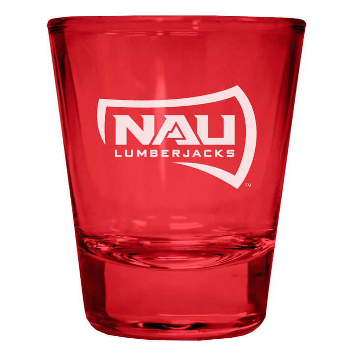 Northern Arizona University Engraved Full Color 2oz Shot Glass Officially Licensed Collegiate Product Image 1