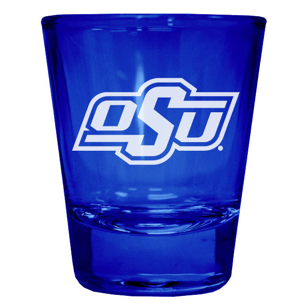 Oklahoma State Cowboys Engraved Full Color 2oz Shot Glass Officially Licensed Collegiate Product Image 2