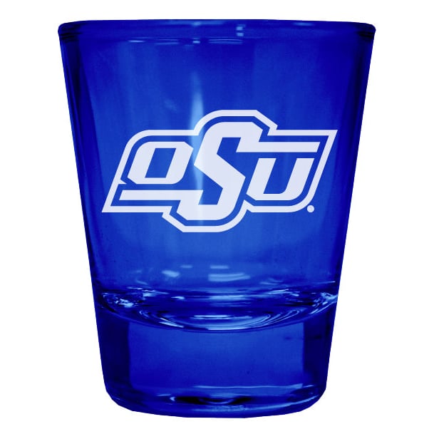 Oklahoma State Cowboys Engraved Full Color 2oz Shot Glass Officially Licensed Collegiate Product Image 1