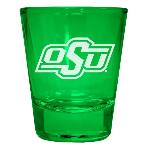 Oklahoma State Cowboys Engraved Full Color 2oz Shot Glass Officially Licensed Collegiate Product Image 1