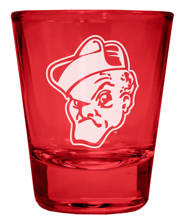 Ohio Wesleyan University Engraved Full Color 2oz Shot Glass Officially Licensed Collegiate Product Image 1