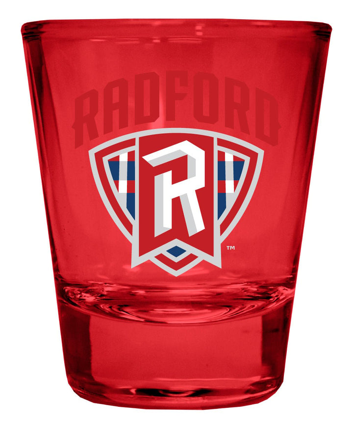 Radford University Highlanders Full Color 2oz Shot Glass Officially Licensed Collegiate Product Image 1