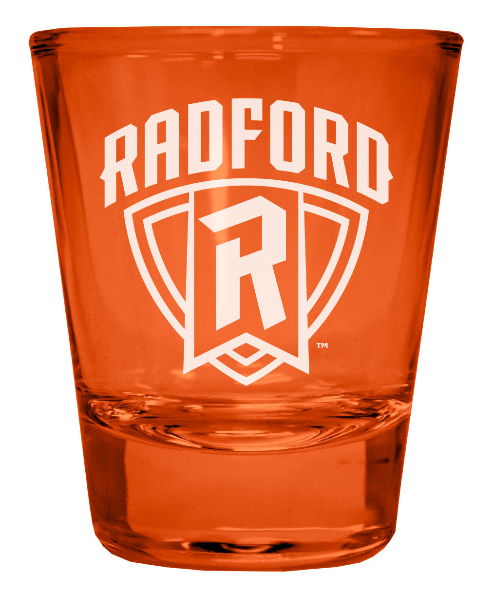 Radford University Highlanders Engraved Full Color 2oz Shot Glass Officially Licensed Collegiate Product Image 4