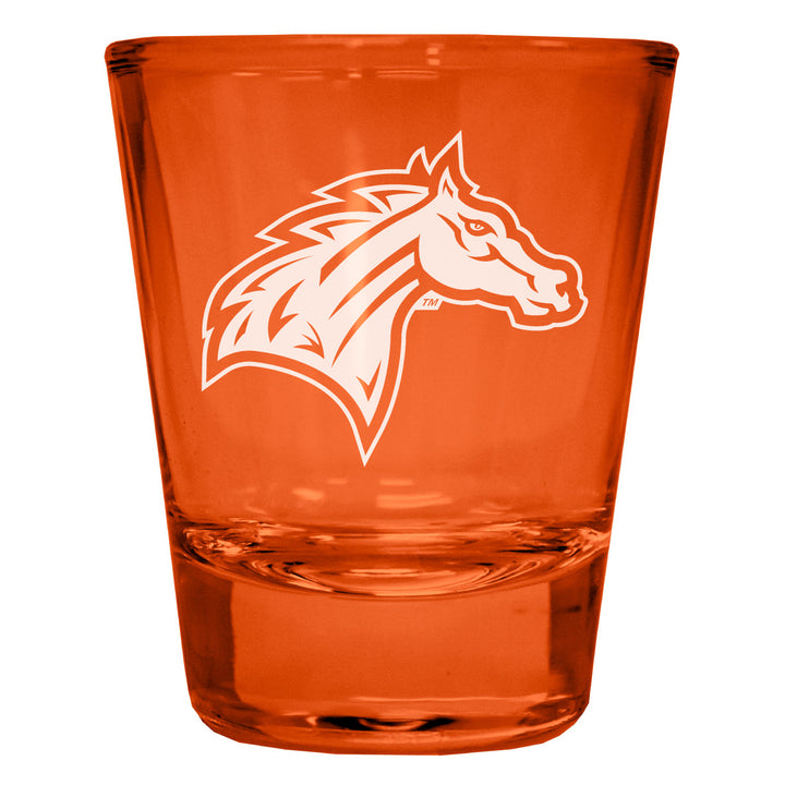 Rider University Broncs Engraved Full Color 2oz Shot Glass Officially Licensed Collegiate Product Image 3