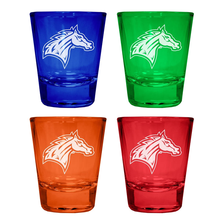 Rider University Broncs Engraved Full Color 2oz Shot Glass Officially Licensed Collegiate Product Image 4