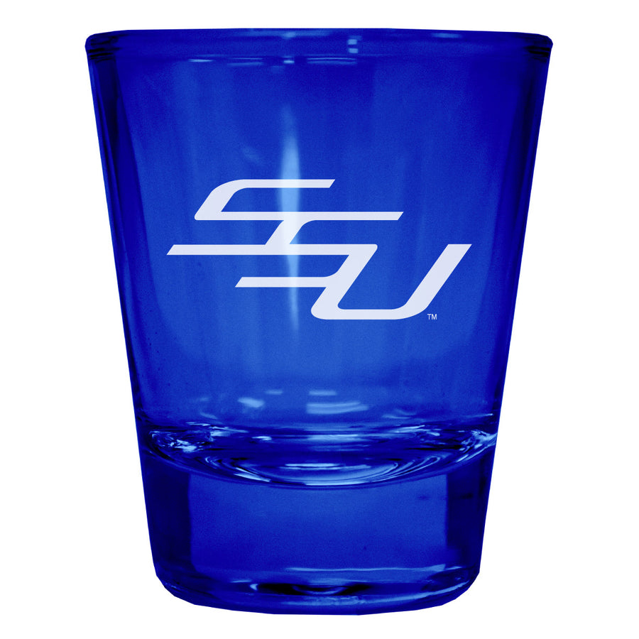 Savannah State University Engraved Full Color 2oz Shot Glass Officially Licensed Collegiate Product Image 1