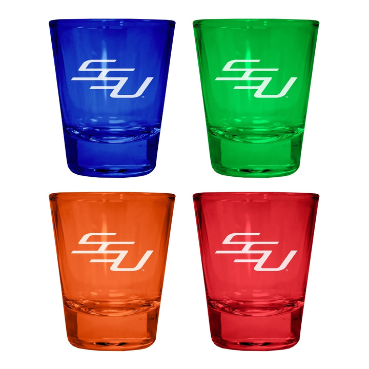 Savannah State University Engraved Full Color 2oz Shot Glass Officially Licensed Collegiate Product Image 4