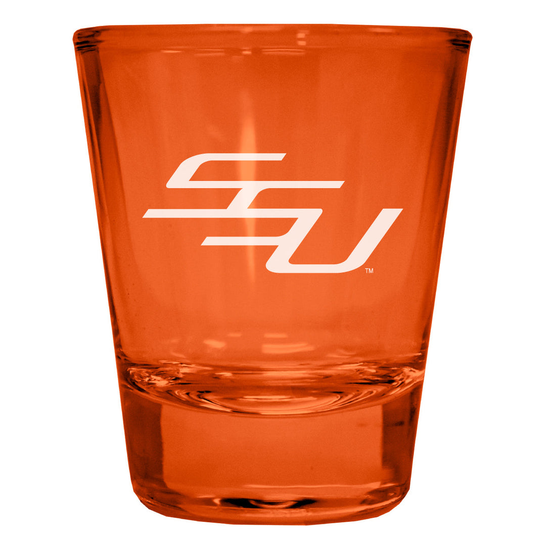 Savannah State University Engraved Full Color 2oz Shot Glass Officially Licensed Collegiate Product Image 4