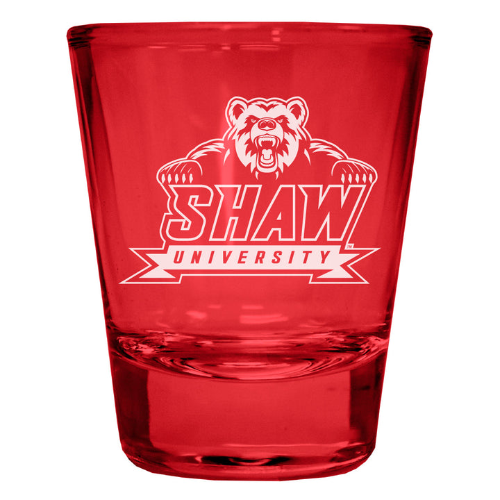 Shaw University Bears Engraved Full Color 2oz Shot Glass Officially Licensed Collegiate Product Image 3