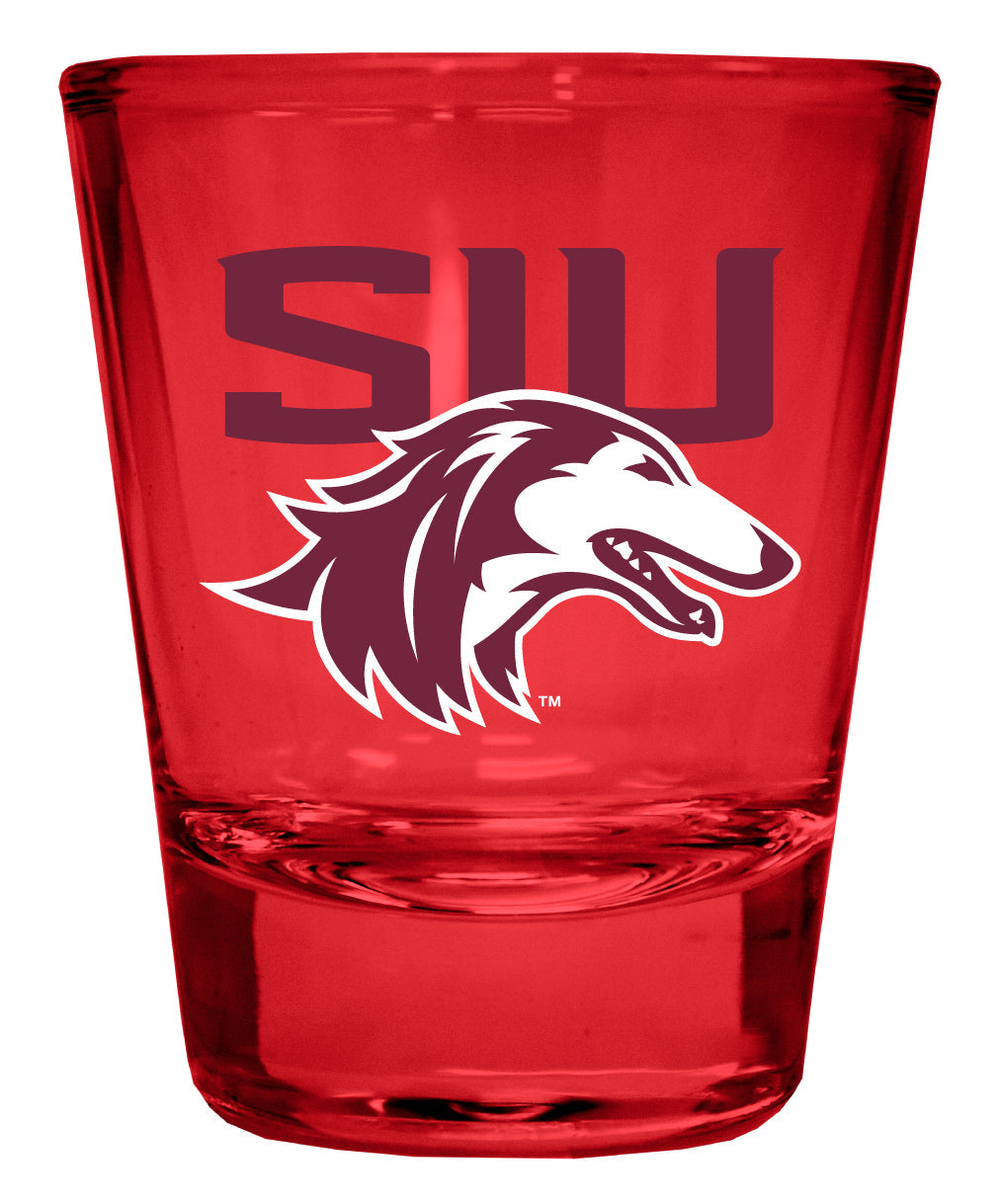 Southern Illinois Salukis Full Color 2oz Shot Glass Officially Licensed Collegiate Product Image 1