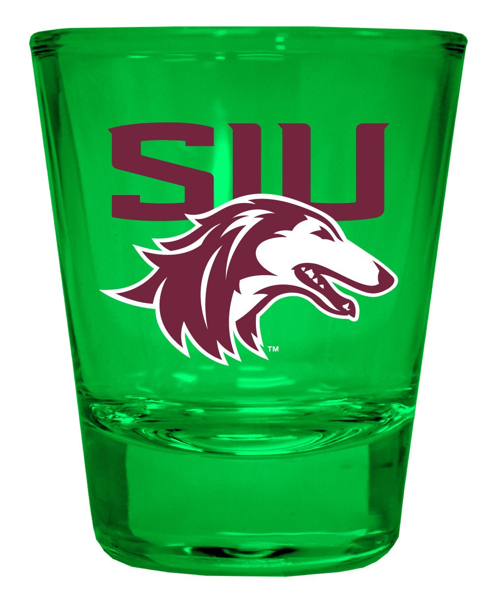 Southern Illinois Salukis Full Color 2oz Shot Glass Officially Licensed Collegiate Product Image 1