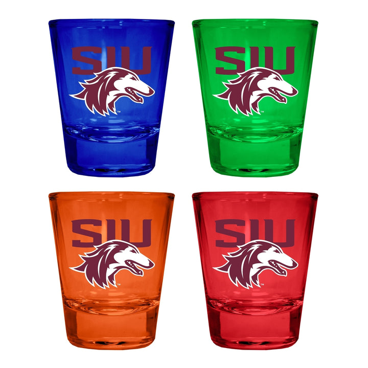 Southern Illinois Salukis Full Color 2oz Shot Glass Officially Licensed Collegiate Product Image 4