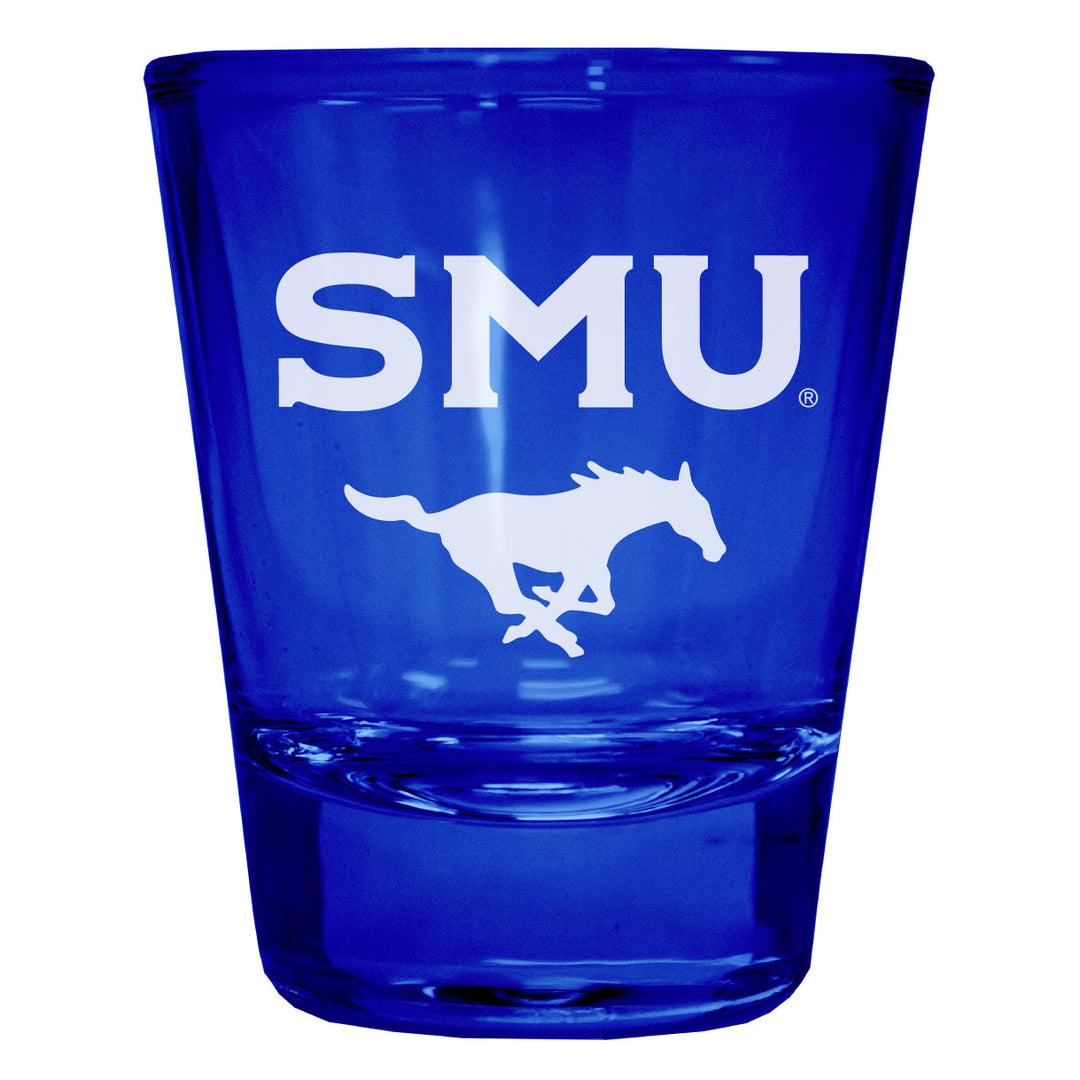 Southern Methodist University Engraved Full Color 2oz Shot Glass Officially Licensed Collegiate Product Image 2