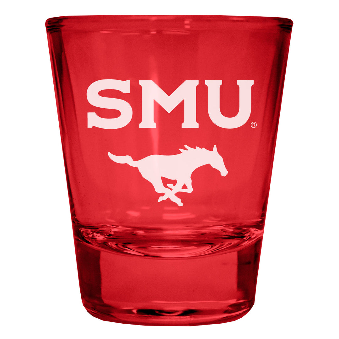 Southern Methodist University Engraved Full Color 2oz Shot Glass Officially Licensed Collegiate Product Image 3