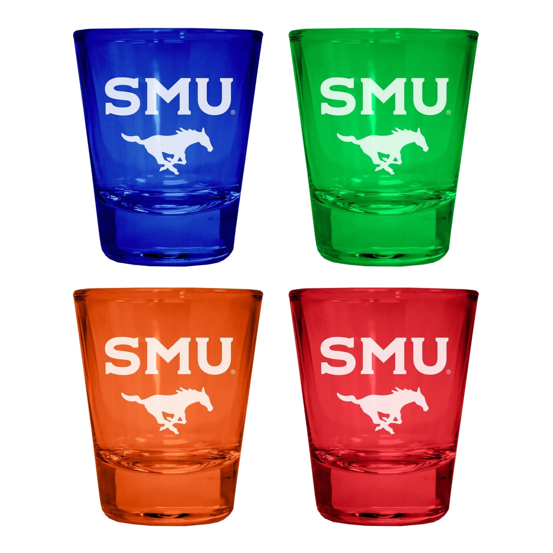 Southern Methodist University Engraved Full Color 2oz Shot Glass Officially Licensed Collegiate Product Image 4