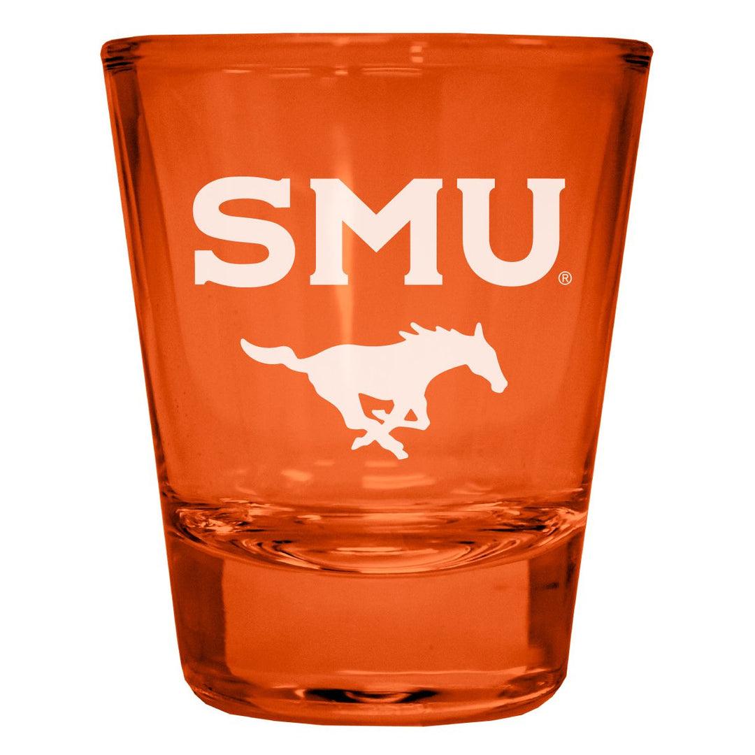 Southern Methodist University Engraved Full Color 2oz Shot Glass Officially Licensed Collegiate Product Image 1