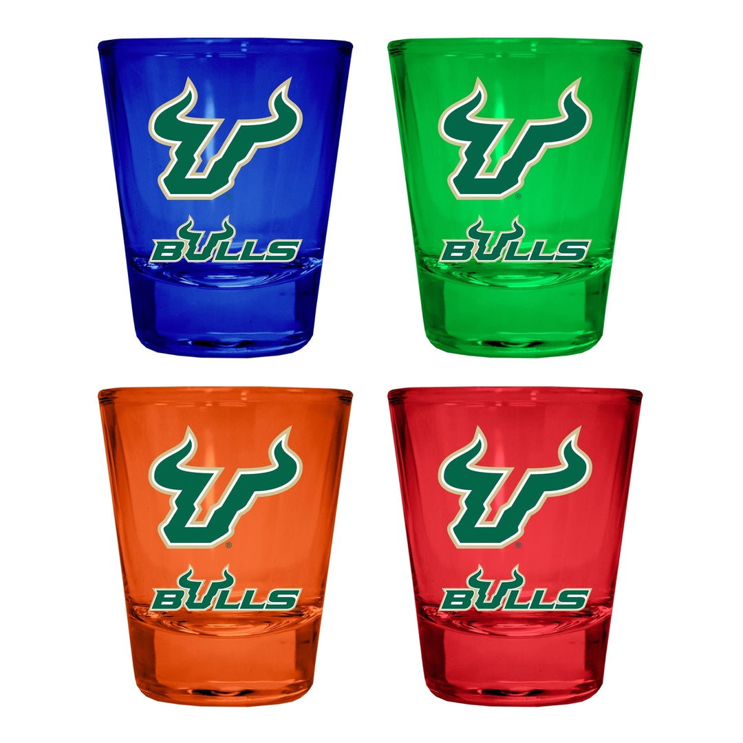 South Florida Bulls Full Color 2oz Shot Glass Officially Licensed Collegiate Product Image 1