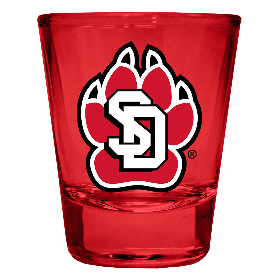 South Dakota Coyotes Full Color 2oz Shot Glass Officially Licensed Collegiate Product Image 1