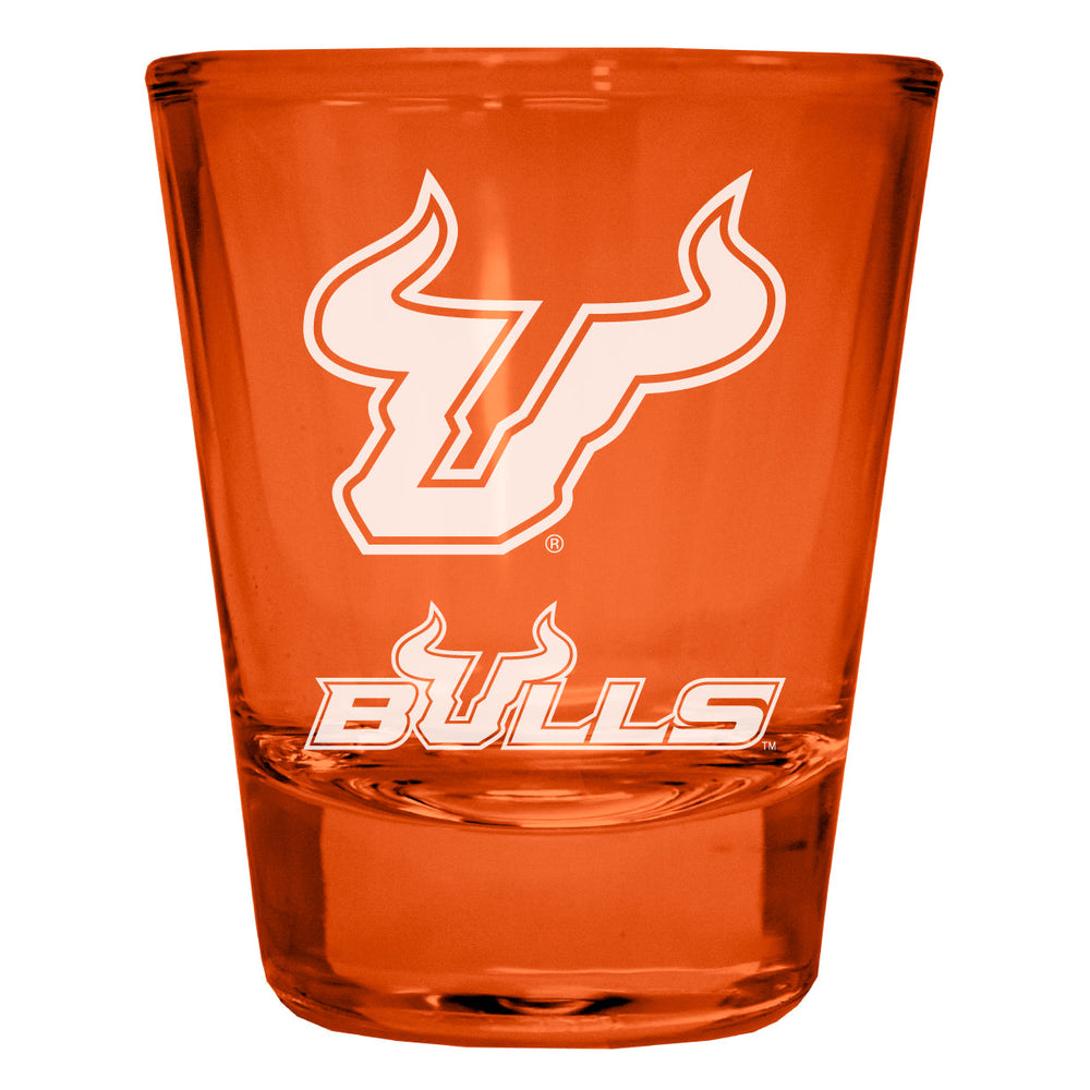 South Florida Bulls Engraved Full Color 2oz Shot Glass Officially Licensed Collegiate Product Image 2