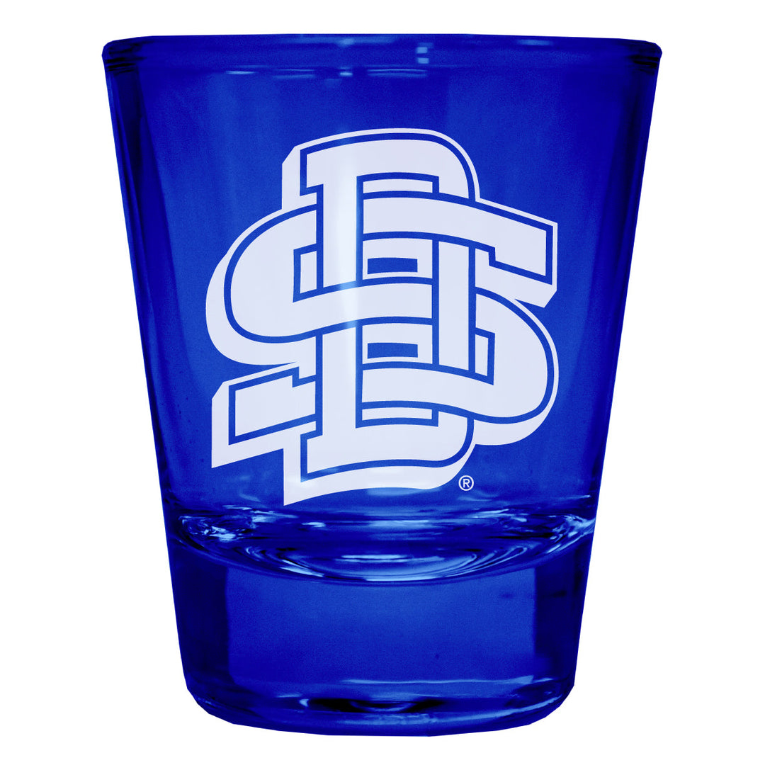 South Dakota State Jackrabbits Engraved Full Color 2oz Shot Glass Officially Licensed Collegiate Product Image 1