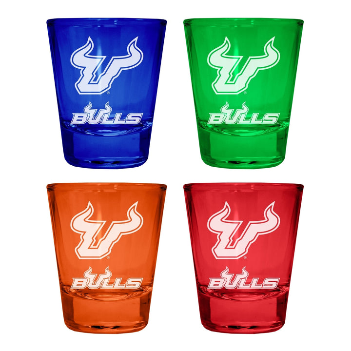 South Florida Bulls Engraved Full Color 2oz Shot Glass Officially Licensed Collegiate Product Image 3