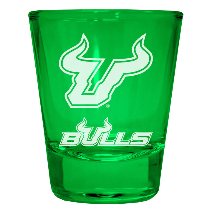 South Florida Bulls Engraved Full Color 2oz Shot Glass Officially Licensed Collegiate Product Image 4