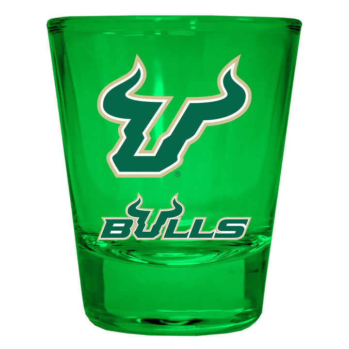 South Florida Bulls Full Color 2oz Shot Glass Officially Licensed Collegiate Product Image 1