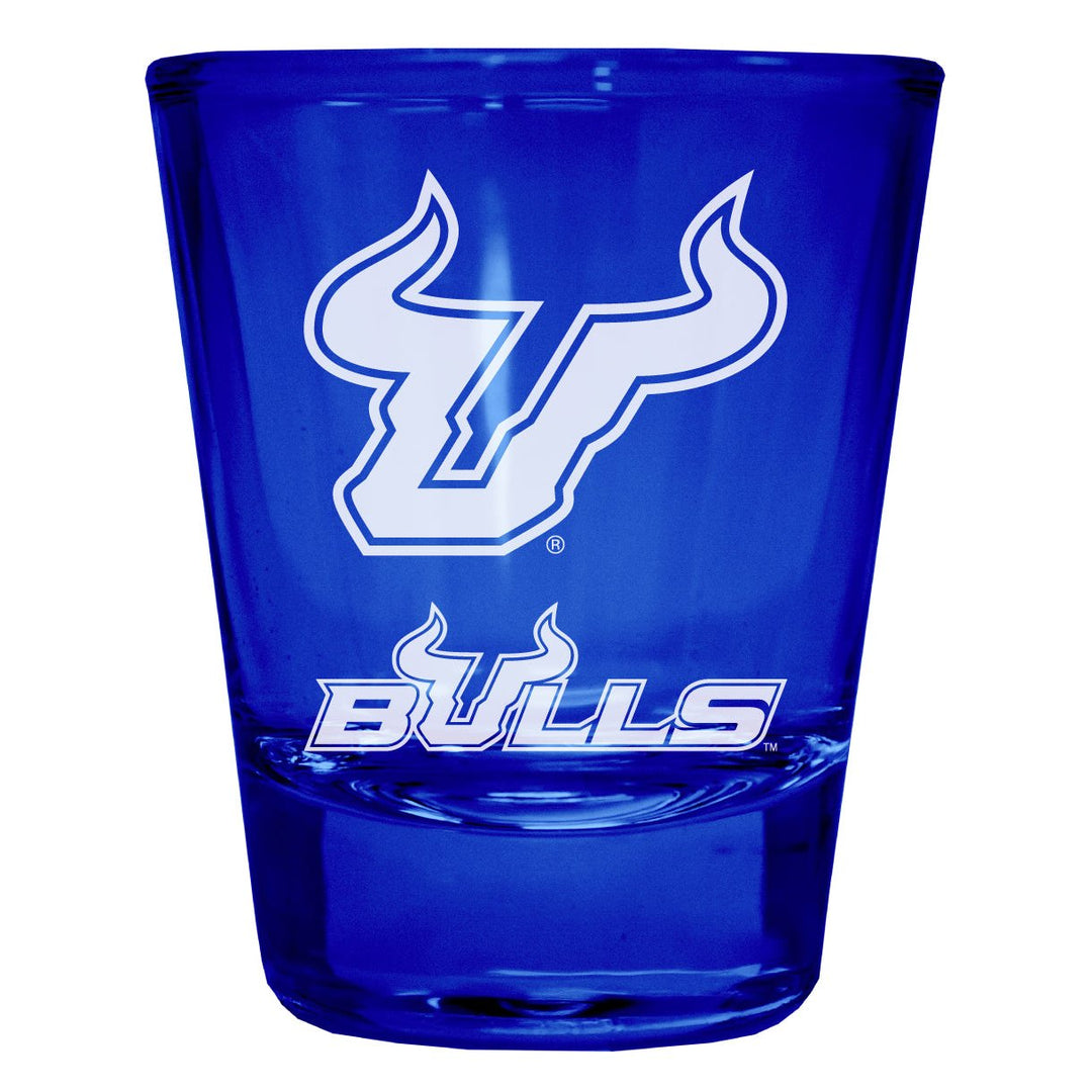 South Florida Bulls Engraved Full Color 2oz Shot Glass Officially Licensed Collegiate Product Image 1