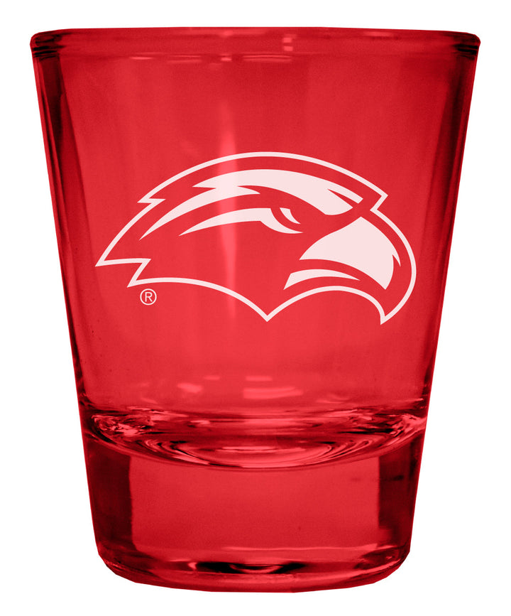 Southern Mississippi Golden Eagles Engraved Full Color 2oz Shot Glass Officially Licensed Collegiate Product Image 3