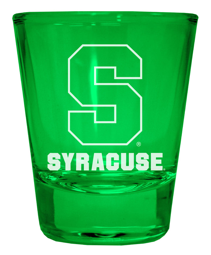 Syracuse Orange Engraved Full Color 2oz Shot Glass Officially Licensed Collegiate Product Image 3