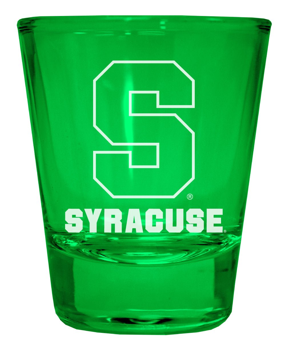 Syracuse Orange Engraved Full Color 2oz Shot Glass Officially Licensed Collegiate Product Image 1