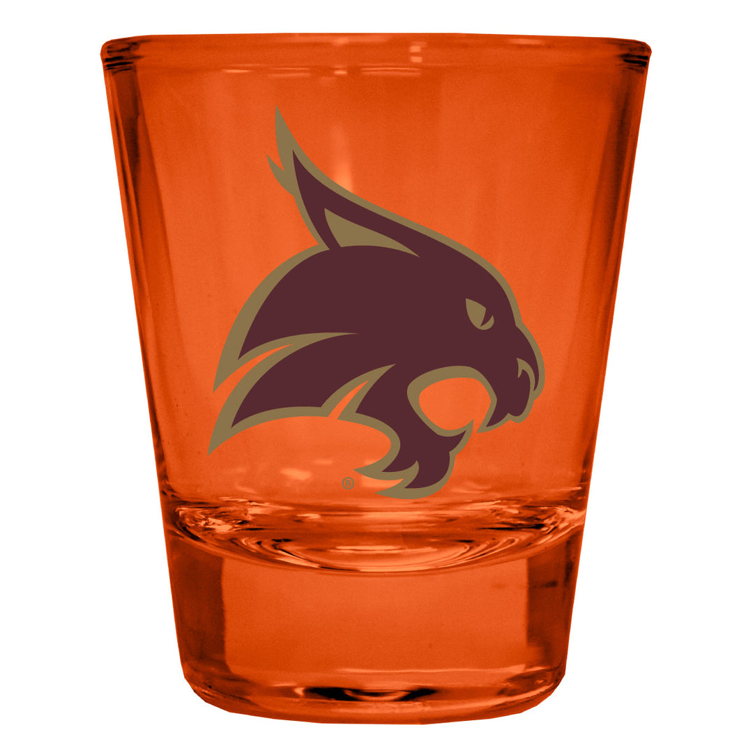 Texas State Bobcats Full Color 2oz Shot Glass Officially Licensed Collegiate Product Image 4