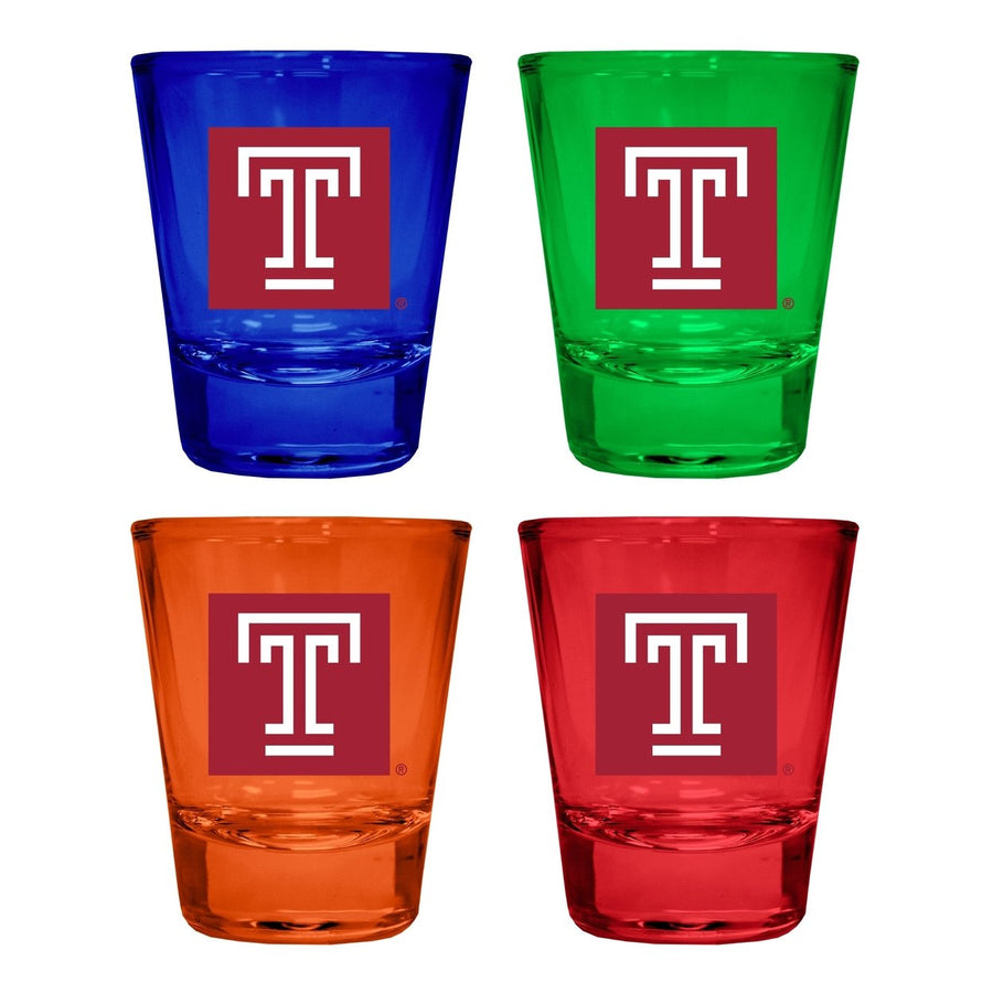 Temple University Full Color 2oz Shot Glass Officially Licensed Collegiate Product Image 1