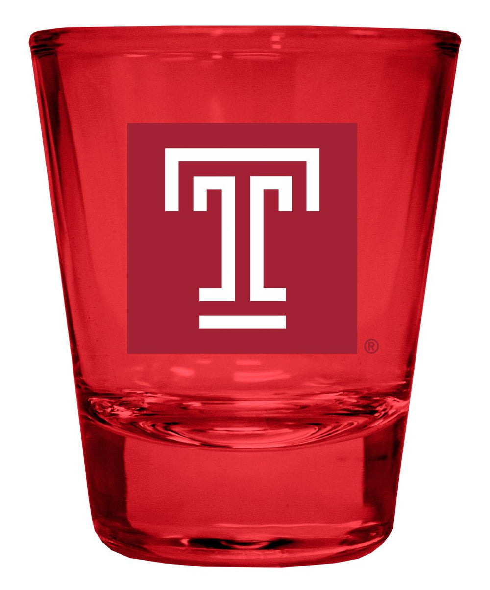 Temple University Full Color 2oz Shot Glass Officially Licensed Collegiate Product Image 2